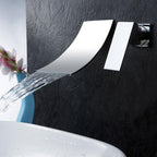 Leon - Chrome Wall-Mounted Waterfall Single-Handle Faucet