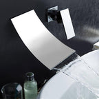 Leon - Chrome Wall-Mounted Waterfall Single-Handle Faucet