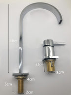 Raffo - Long-Spout Two-Hole Basin Faucet