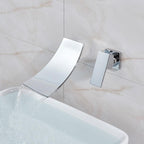 Leon - Chrome Wall-Mounted Waterfall Single-Handle Faucet